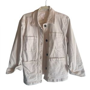 NWOT Lauren Conrad Blush Pink Denim Jacket in Size S